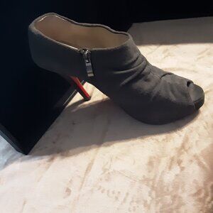 Louboutin Peep Toe Booties